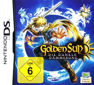 Golden Sun - Dark Dawn (Europe) (En,Fr,De,Es,It) (Demo) (Kiosk) box cover front